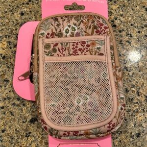 Simply Southern Floral Tan tumbler pouch fits most tumblers and water bottles